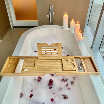 Bamboo Bathtub Rack